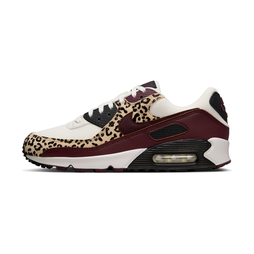Overkicks - Nike Air Max 90 Leopard Burgundy (IF1619-102) - vista lateral