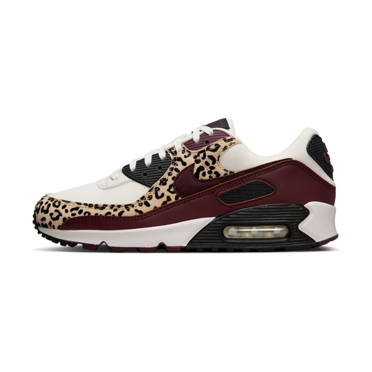 Overkicks - Nike Air Max 90 Leopard Burgundy (IF1619-102) - vista lateral