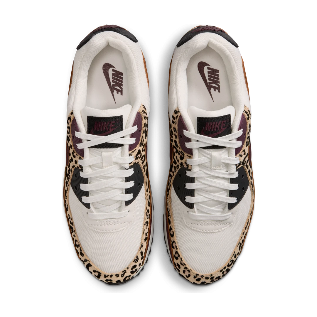 Overkicks - Nike Air Max 90 Leopard Burgundy (IF1619-102) - par completo