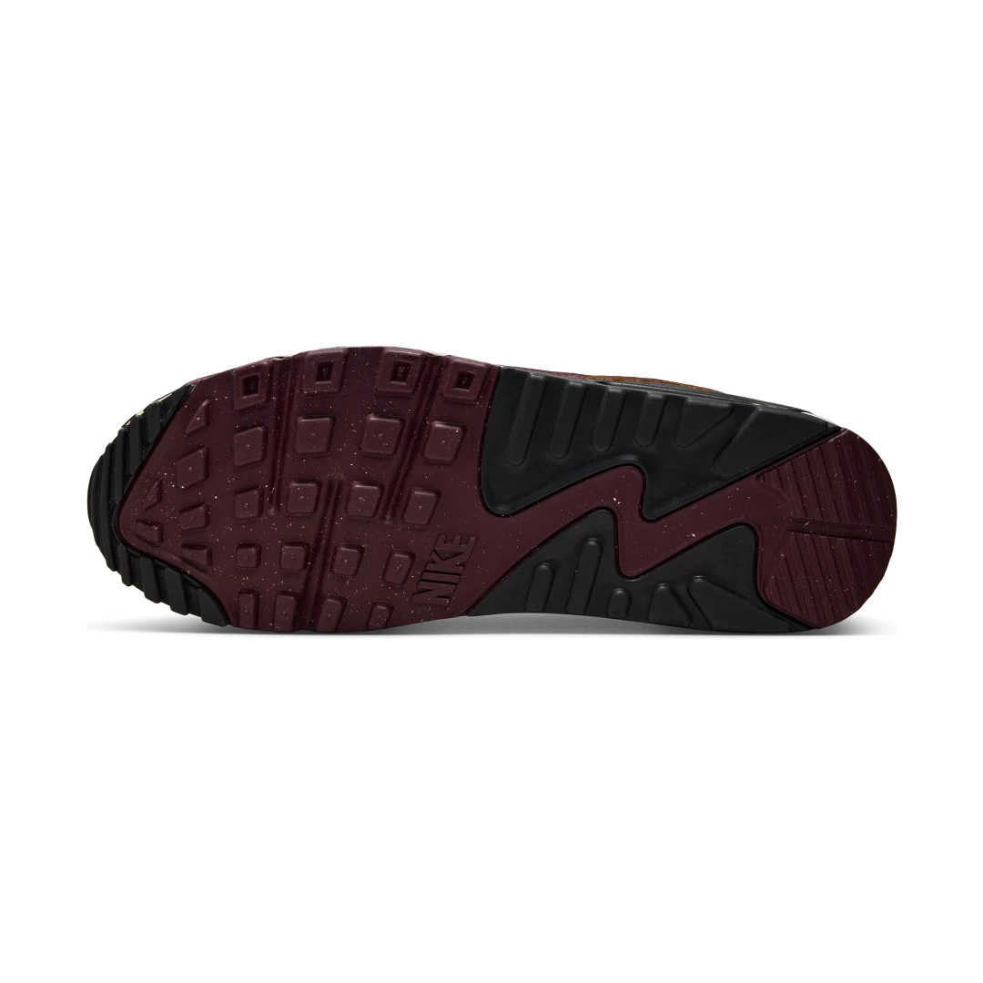 Overkicks - Nike Air Max 90 Leopard Burgundy (IF1619-102) - detalle suela