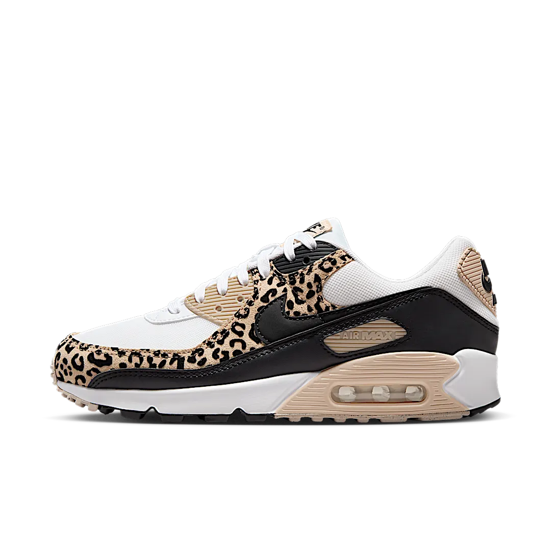 Overkicks - Nike Air Max 90 Leopard Sanddrift Black (IF1619-100) - vista lateral