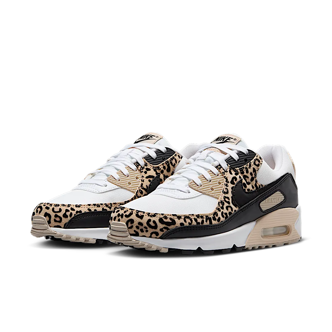 Overkicks - Nike Air Max 90 Leopard Sanddrift Black (IF1619-100) - vista trasera