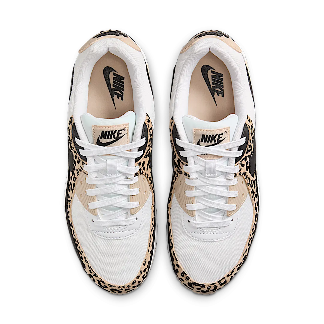 Overkicks - Nike Air Max 90 Leopard Sanddrift Black (IF1619-100) - par completo