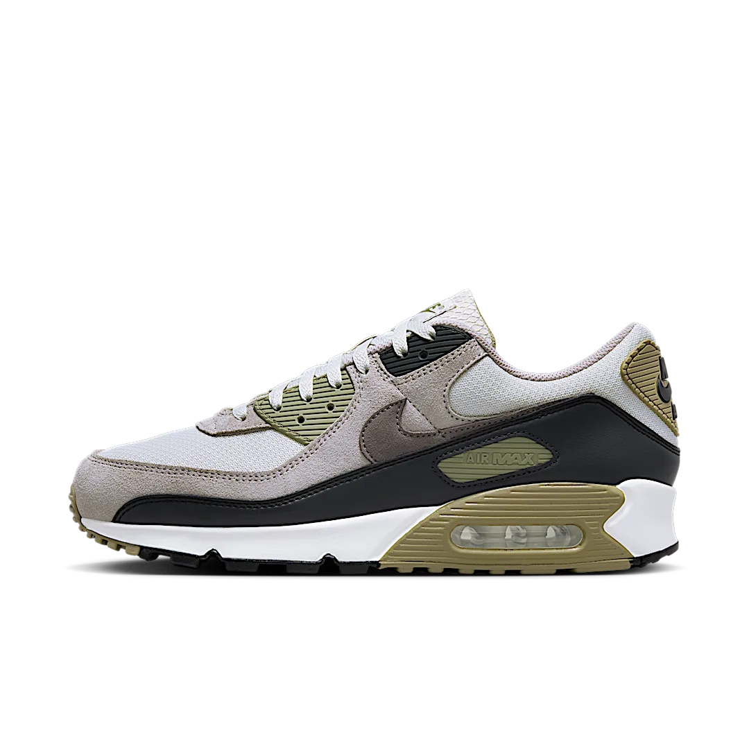 Overkicks - Nike Air Max 90 Light Bone Neutral Olive (DM0029-011) - vista lateral