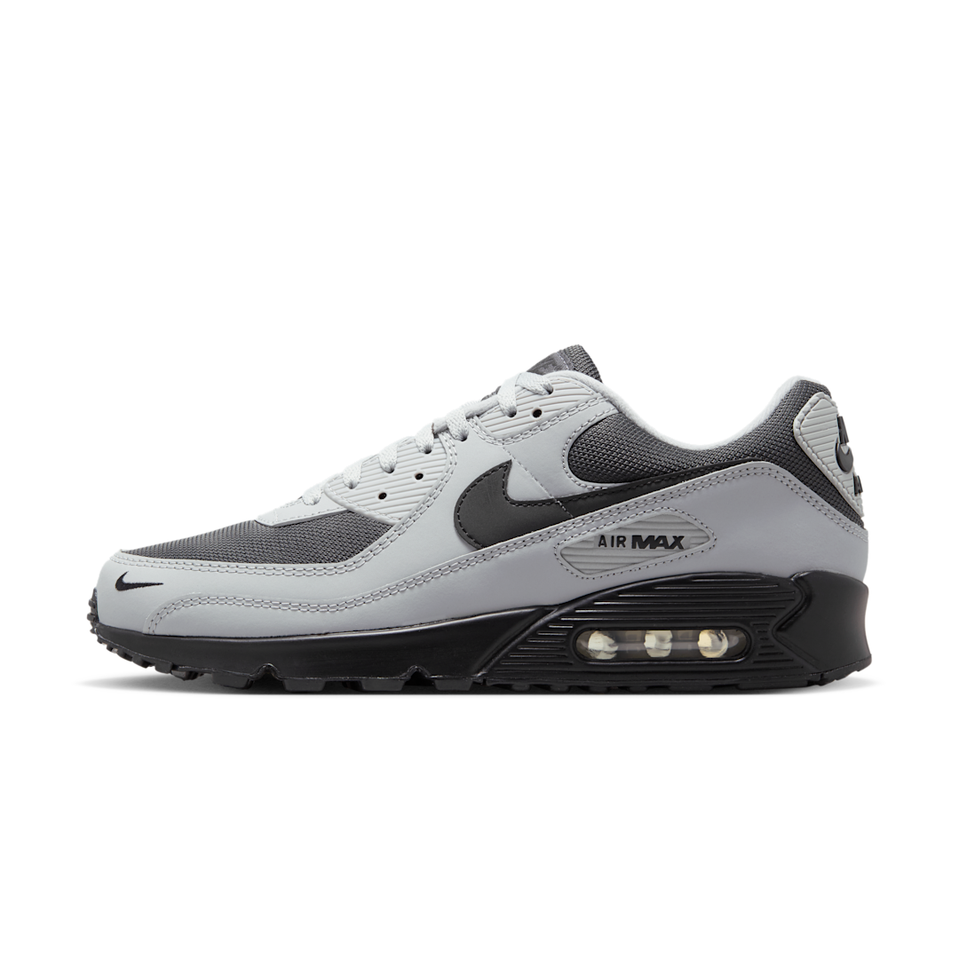 Overkicks - Nike Air Max 90 Light Smoke Grey Black (IM5989-077) - vista lateral