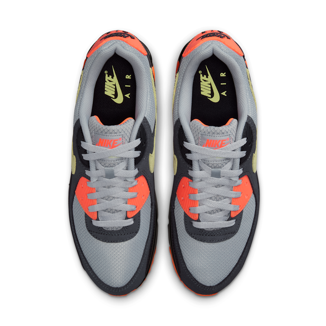 Overkicks - Nike Air Max 90 Light Smoke Grey Hyper Crimson Limelight (DM0029-018) - par completo
