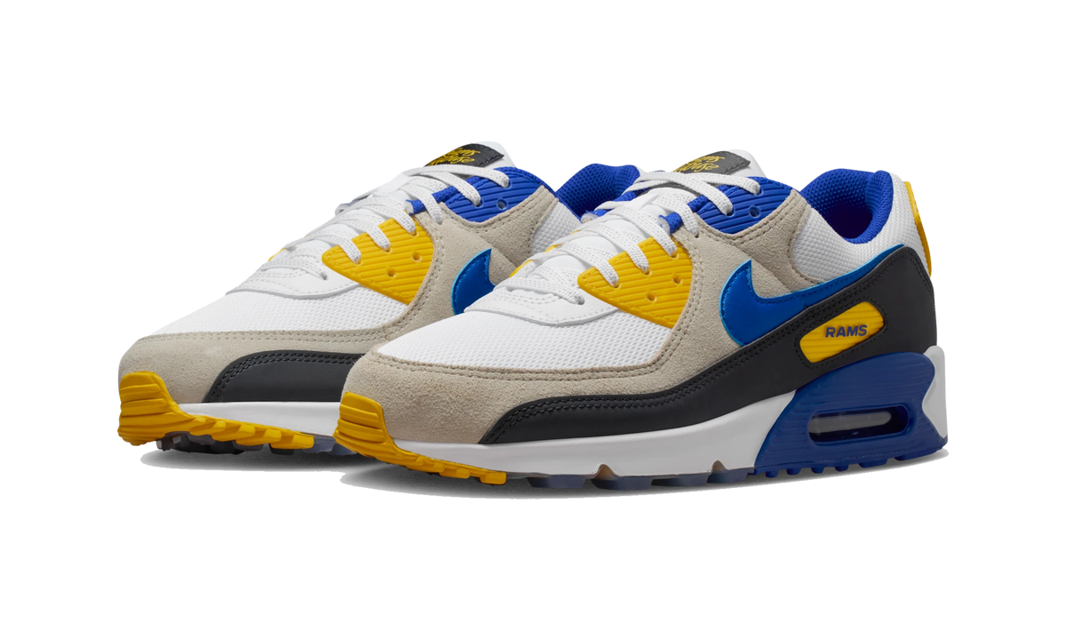 Overkicks - Nike Air Max 90 Los Angeles Rams (II7587-100) - vista trasera