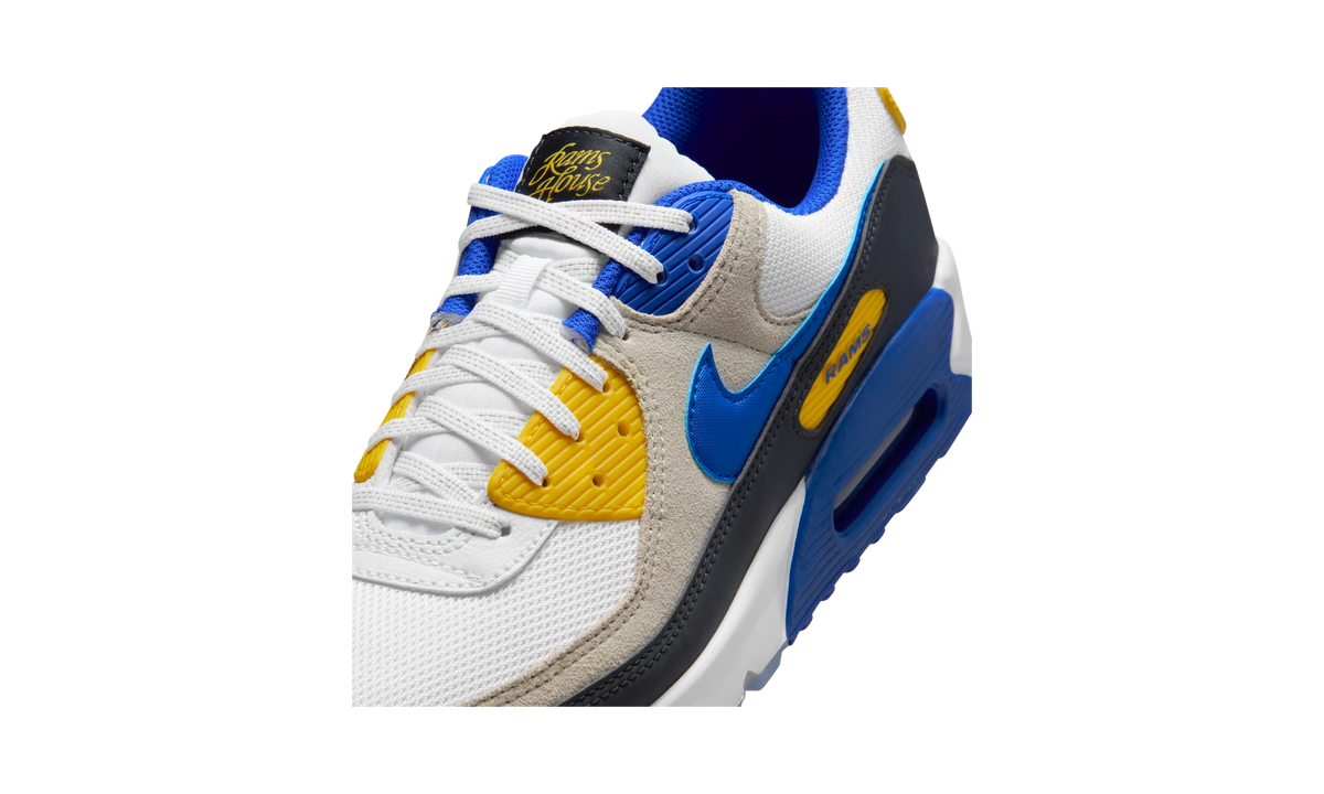 Overkicks - Nike Air Max 90 Los Angeles Rams (II7587-100) - detalle lateral interior