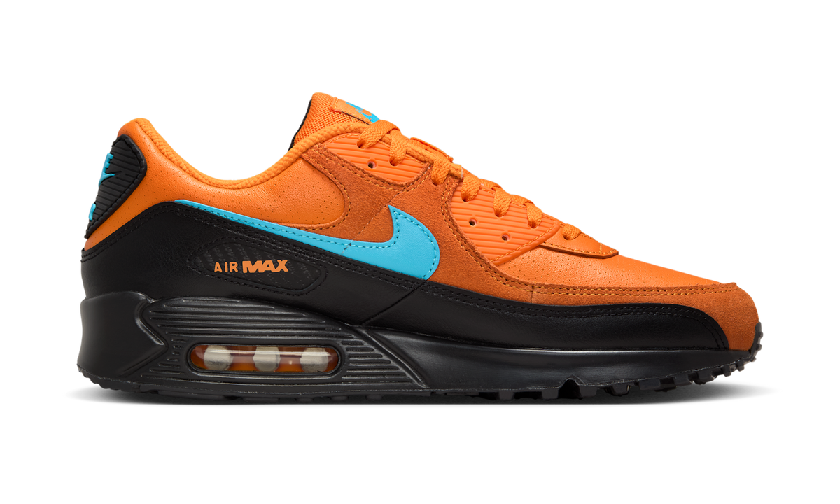Overkicks - Nike Air Max 90 Mandarin Blue Fury (IF0670-800) - detalle suela