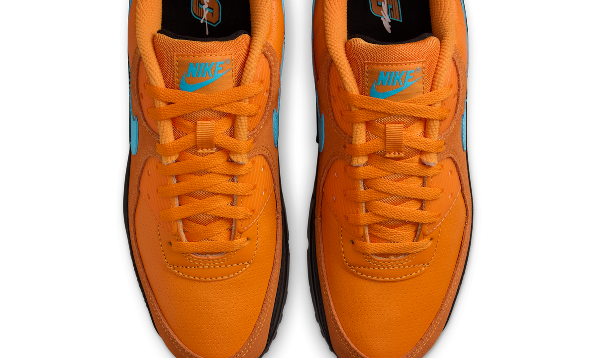 Overkicks - Nike Air Max 90 Mandarin Blue Fury (IF0670-800) - vista superior