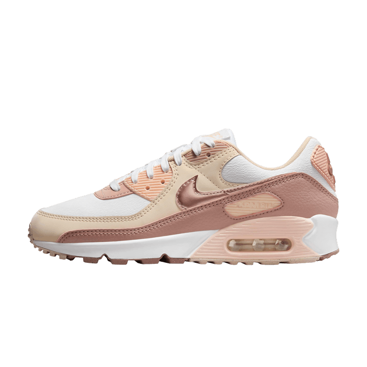 Overkicks - Nike Air Max 90 Next Nature Premium Washed Coral Particle Pink (Women's) (HQ1783-100) - vista lateral