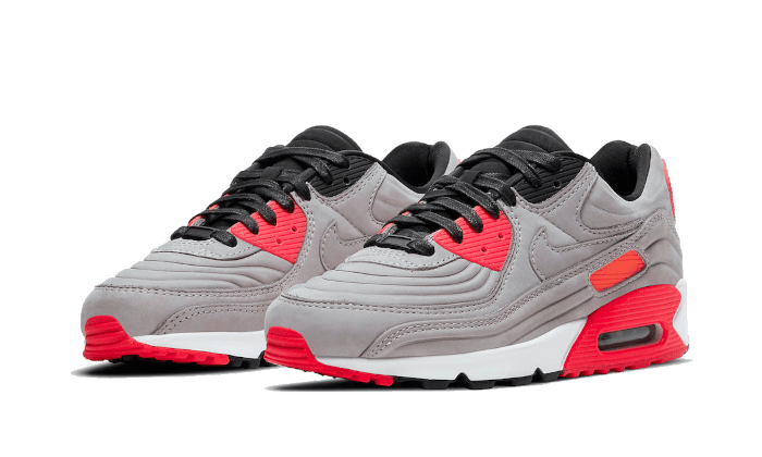 Overkicks - Nike Air Max 90 Night Silver Bright Crimson (CZ7656-001) - vista trasera