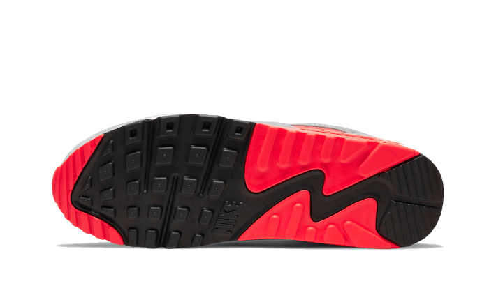 Overkicks - Nike Air Max 90 Night Silver Bright Crimson (CZ7656-001) - par completo