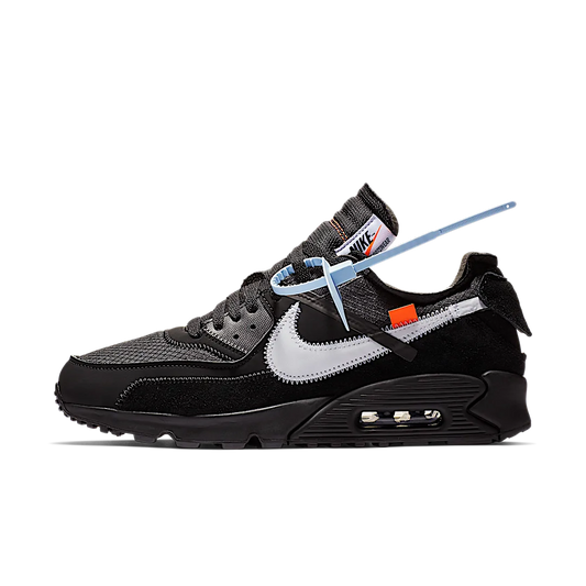 Overkicks - Nike Air Max 90 Off-White Black (AA7293-001) - vista lateral