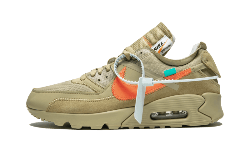 Overkicks - Nike Air Max 90 Off-White Desert Ore (AA7293-200) - vista lateral