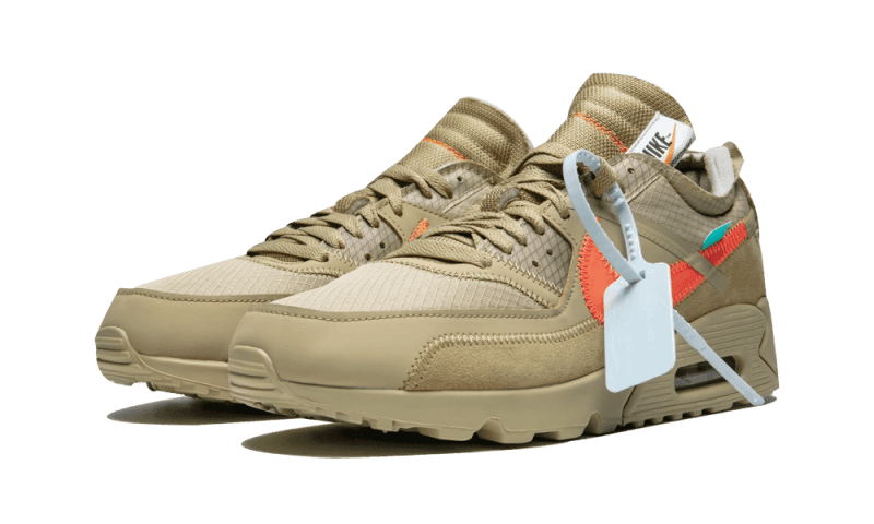 Overkicks - Nike Air Max 90 Off-White Desert Ore (AA7293-200) - vista trasera