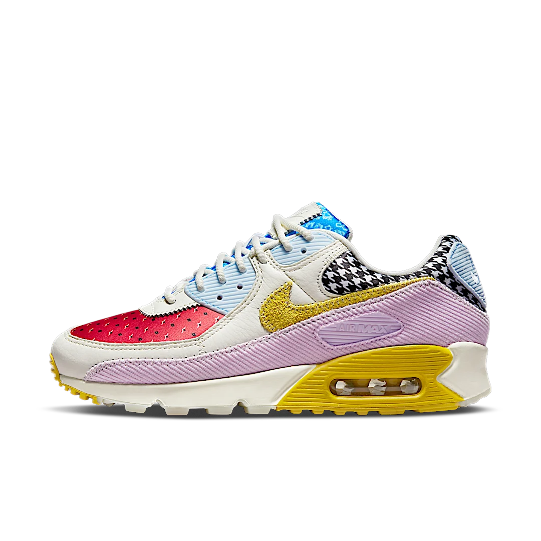 Overkicks - Nike Air Max 90 Patchwork (DM8075-100) - vista lateral