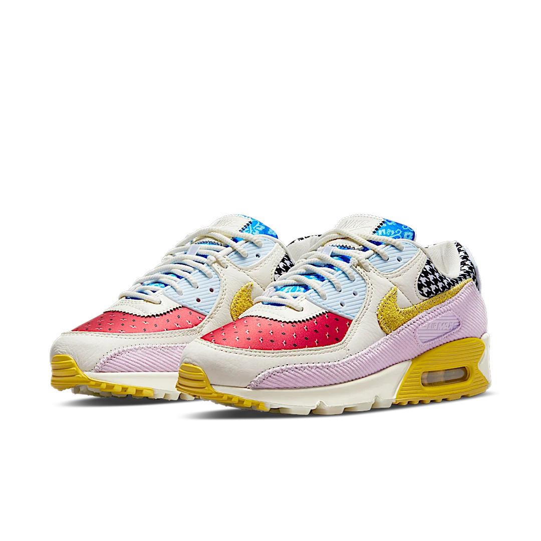 Overkicks - Nike Air Max 90 Patchwork (DM8075-100) - vista trasera