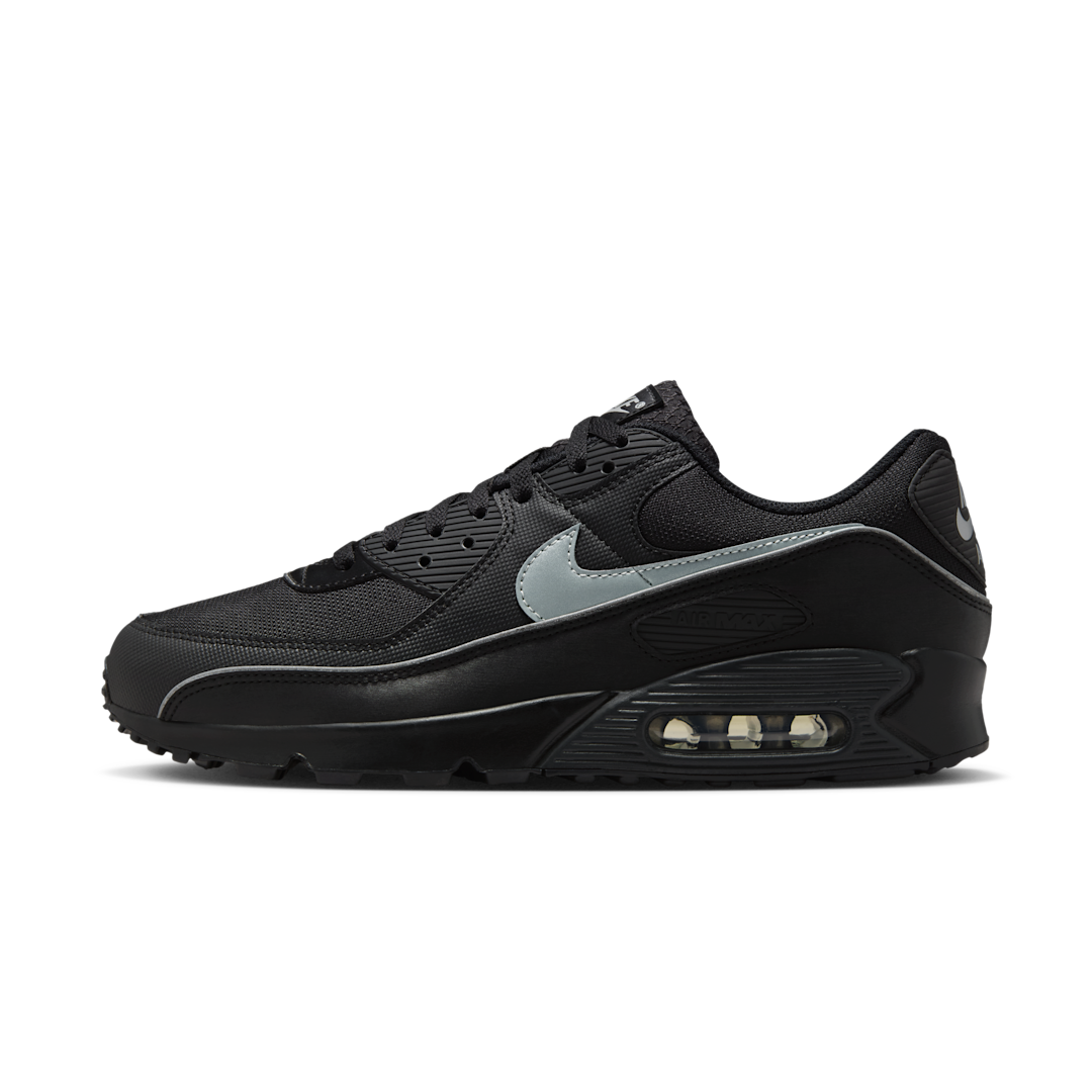 Overkicks - Nike Air Max 90 Premium Black Reflective (HV4517-002) - vista lateral