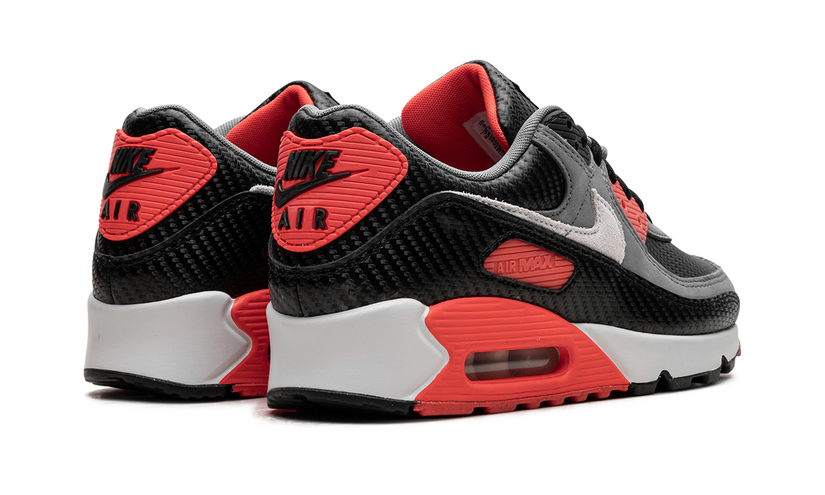 Overkicks - Nike Air Max 90 Premium Carbon Fiber Infrared (HM9432-001) - par completo