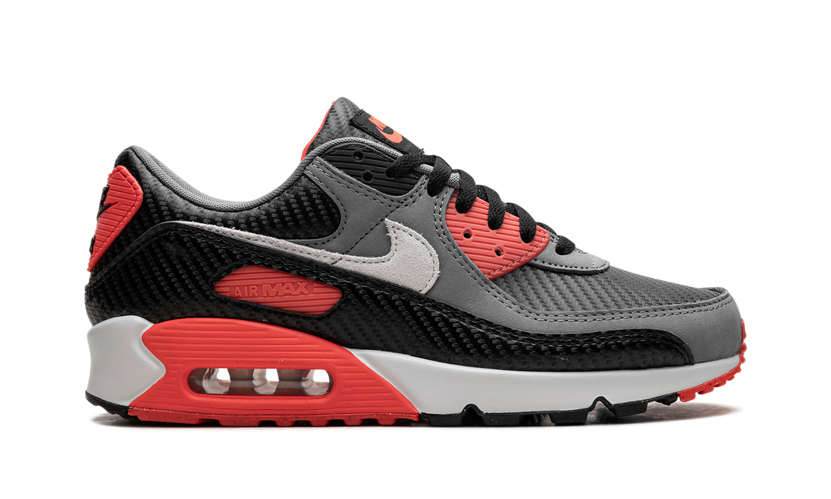 Overkicks - Nike Air Max 90 Premium Carbon Fiber Infrared (HM9432-001) - detalle talón
