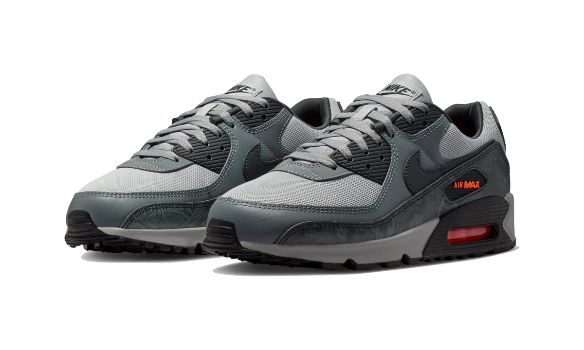 Overkicks - Nike Air Max 90 Premium Hyper Crimson Black (IQ0172-900) - vista trasera