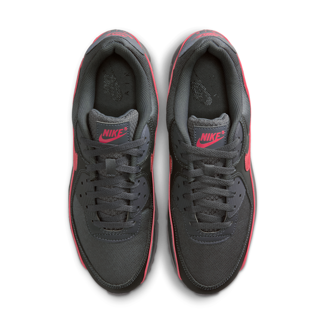 Overkicks - Nike Air Max 90 Premium Iron Grey University Red (HV4517-001) - par completo