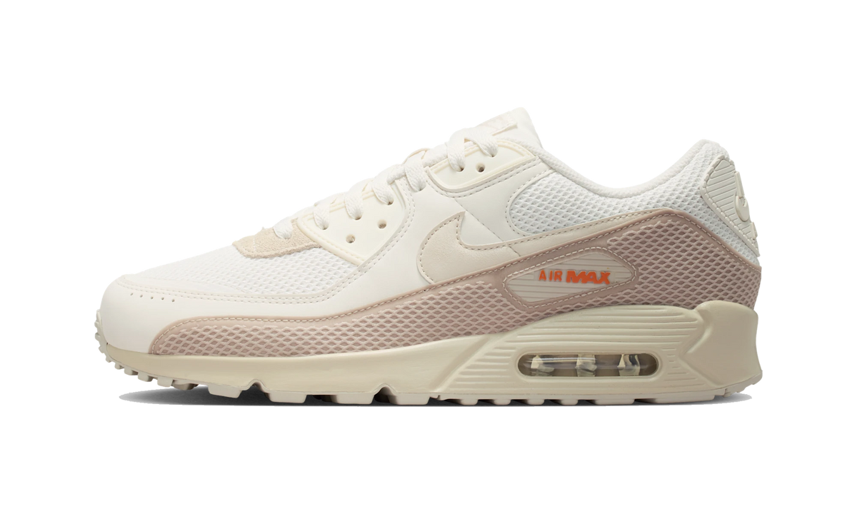 Overkicks - Nike Air Max 90 Premium Phantom/Cream II/Safety Orange/Light Orewood Brown (IM5759-001) - vista lateral