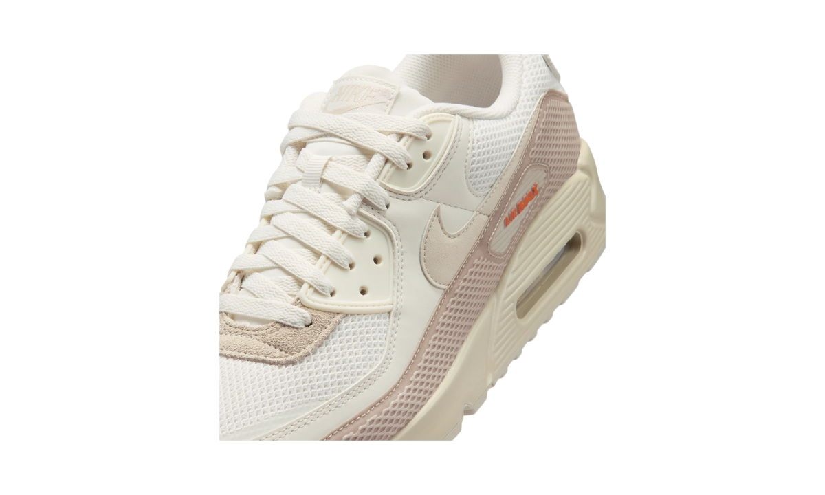Overkicks - Nike Air Max 90 Premium Phantom/Cream II/Safety Orange/Light Orewood Brown (IM5759-001) - detalle lateral interior
