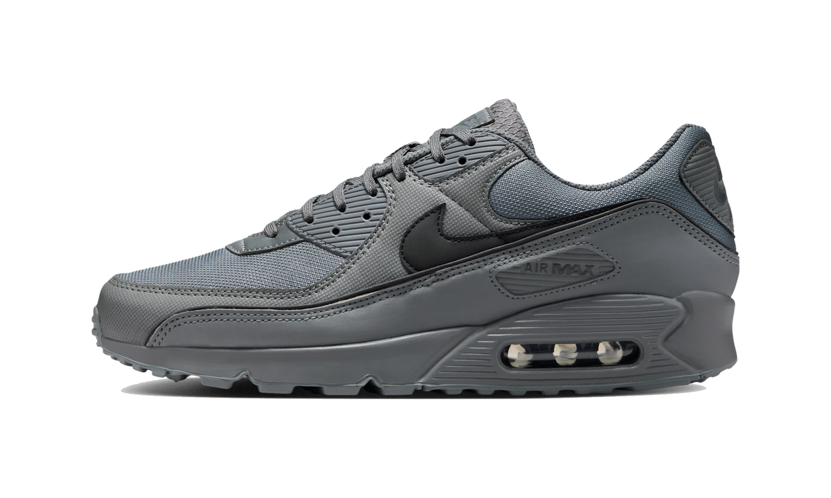 Overkicks - Nike Air Max 90 Premium Smoke Grey Black (HV4517-003) - vista lateral