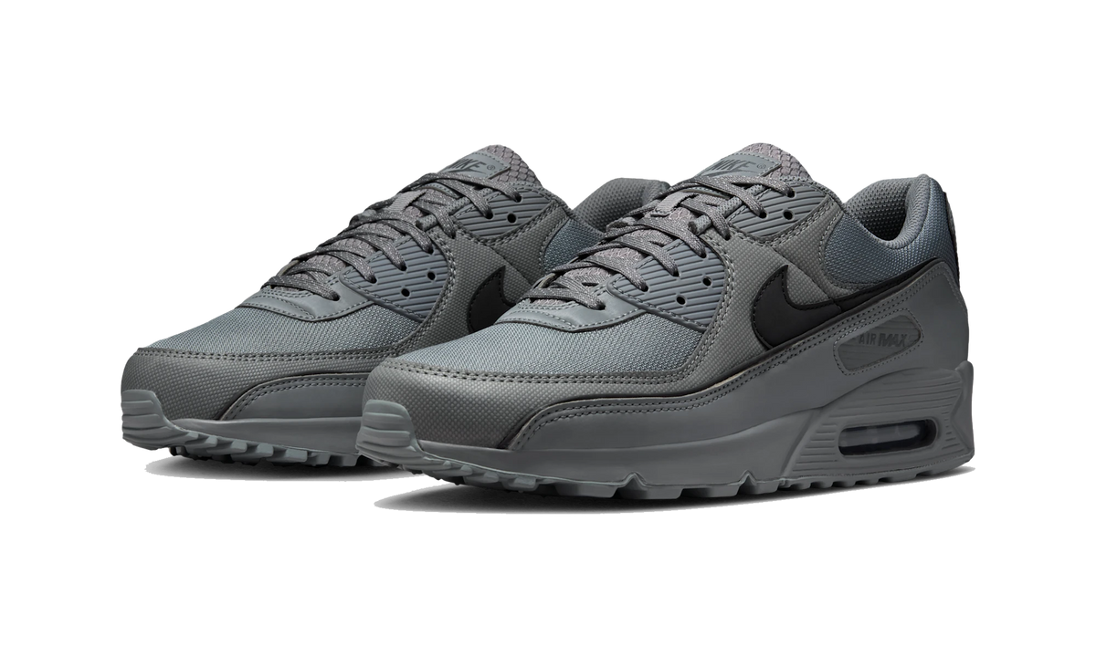 Overkicks - Nike Air Max 90 Premium Smoke Grey Black (HV4517-003) - vista trasera