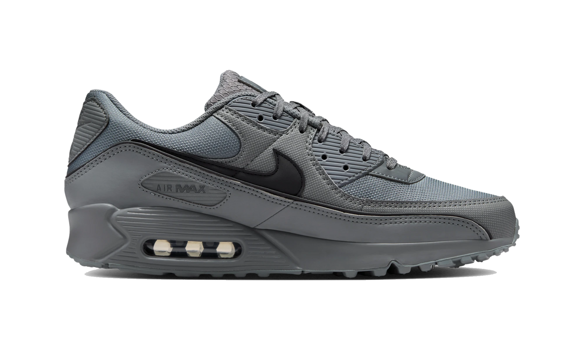 Overkicks - Nike Air Max 90 Premium Smoke Grey Black (HV4517-003) - detalle suela