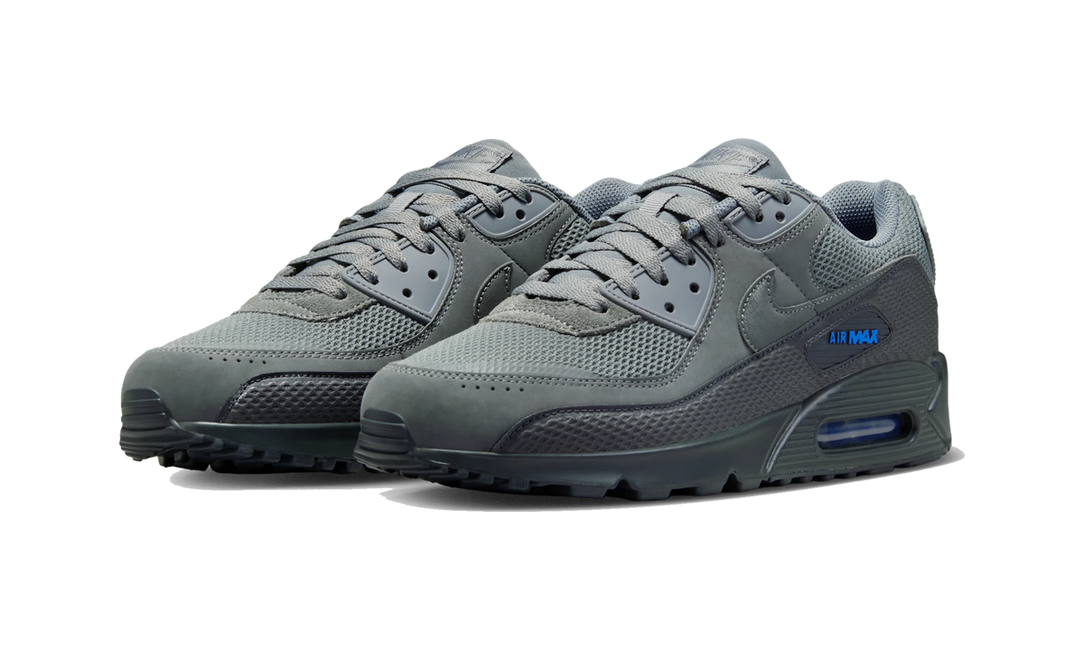 Overkicks - Nike Air Max 90 Premium Smoke Grey Blue Crystal (IM5759-002) - vista trasera