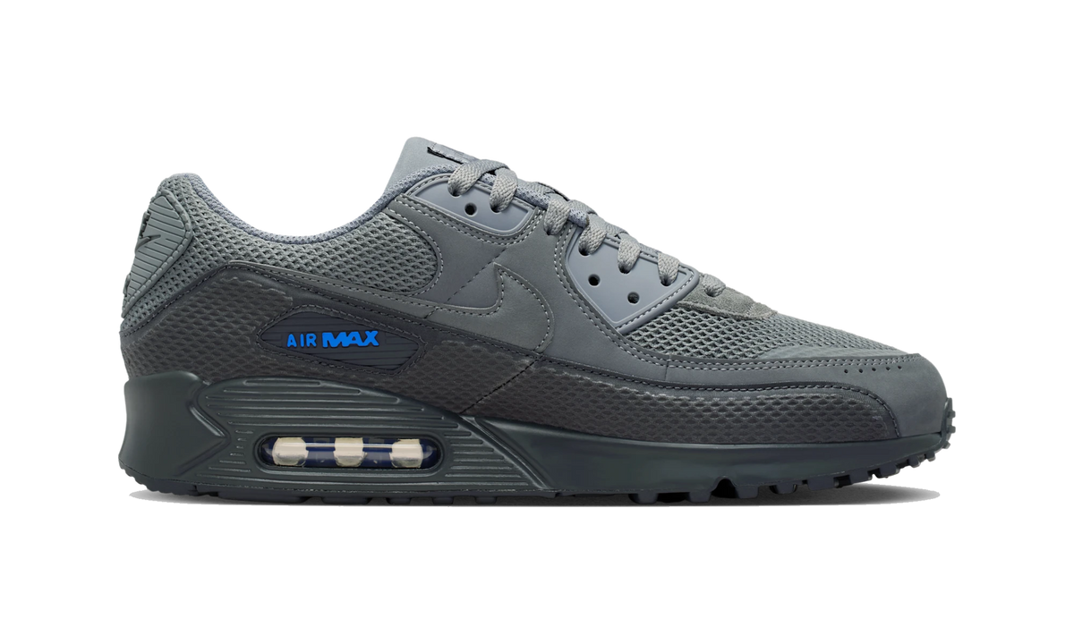 Overkicks - Nike Air Max 90 Premium Smoke Grey Blue Crystal (IM5759-002) - detalle suela