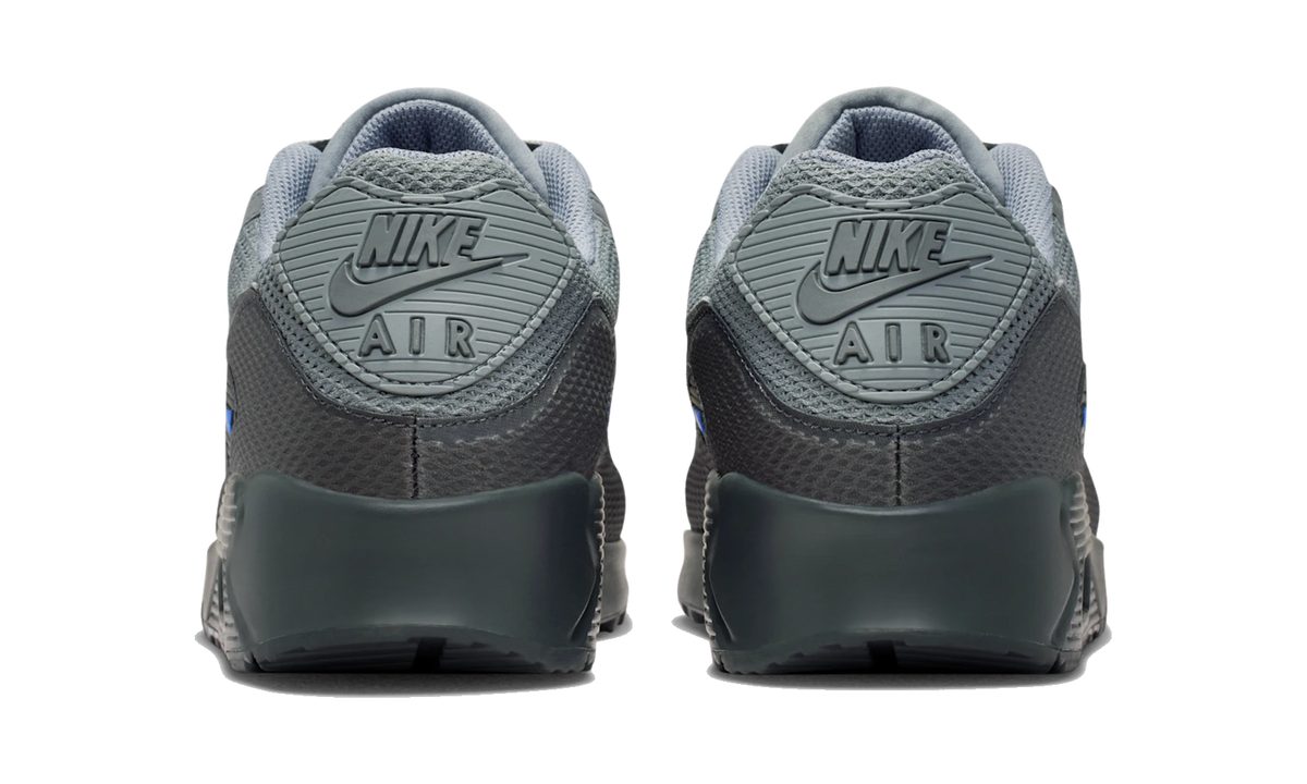 Overkicks - Nike Air Max 90 Premium Smoke Grey Blue Crystal (IM5759-002) - detalle talón