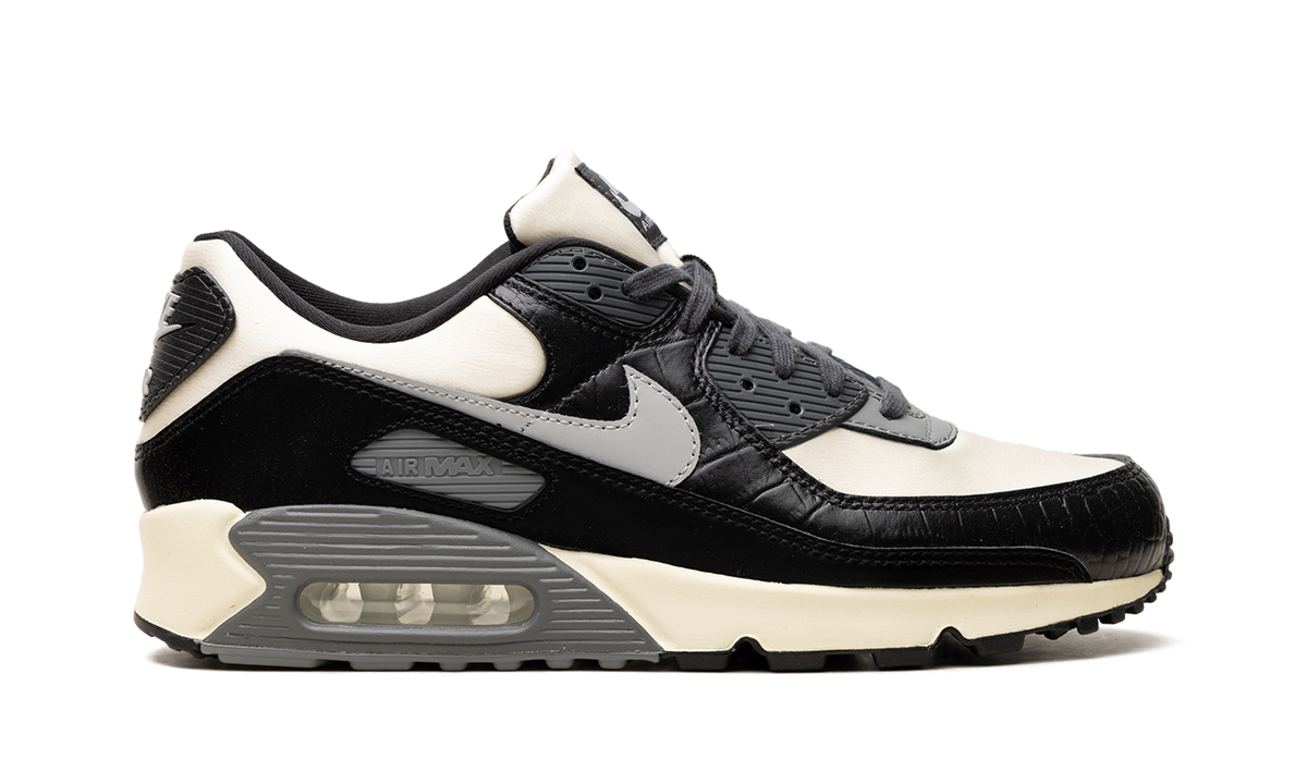Overkicks - Nike Air Max 90 QS Smoke Grey Crocodile (IO4468-100) - detalle lateral interior