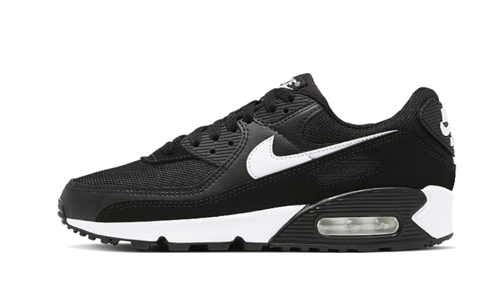 Overkicks - Nike Air Max 90 Recraft Black White (CQ2560-001) - vista lateral