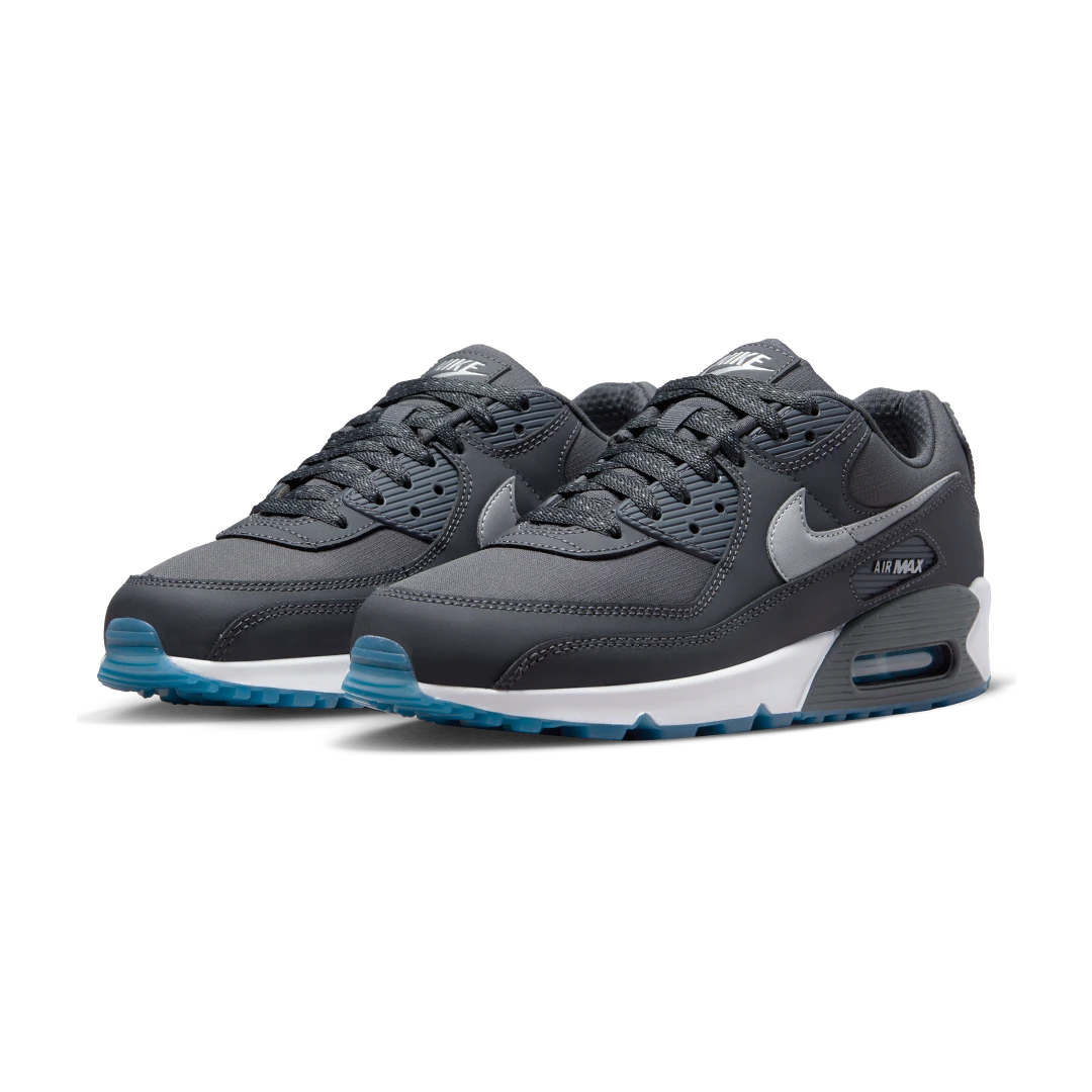 Overkicks - Nike Air Max 90 Reflective Swoosh Anthracite Industrial Blue (FV0381-001) - vista trasera