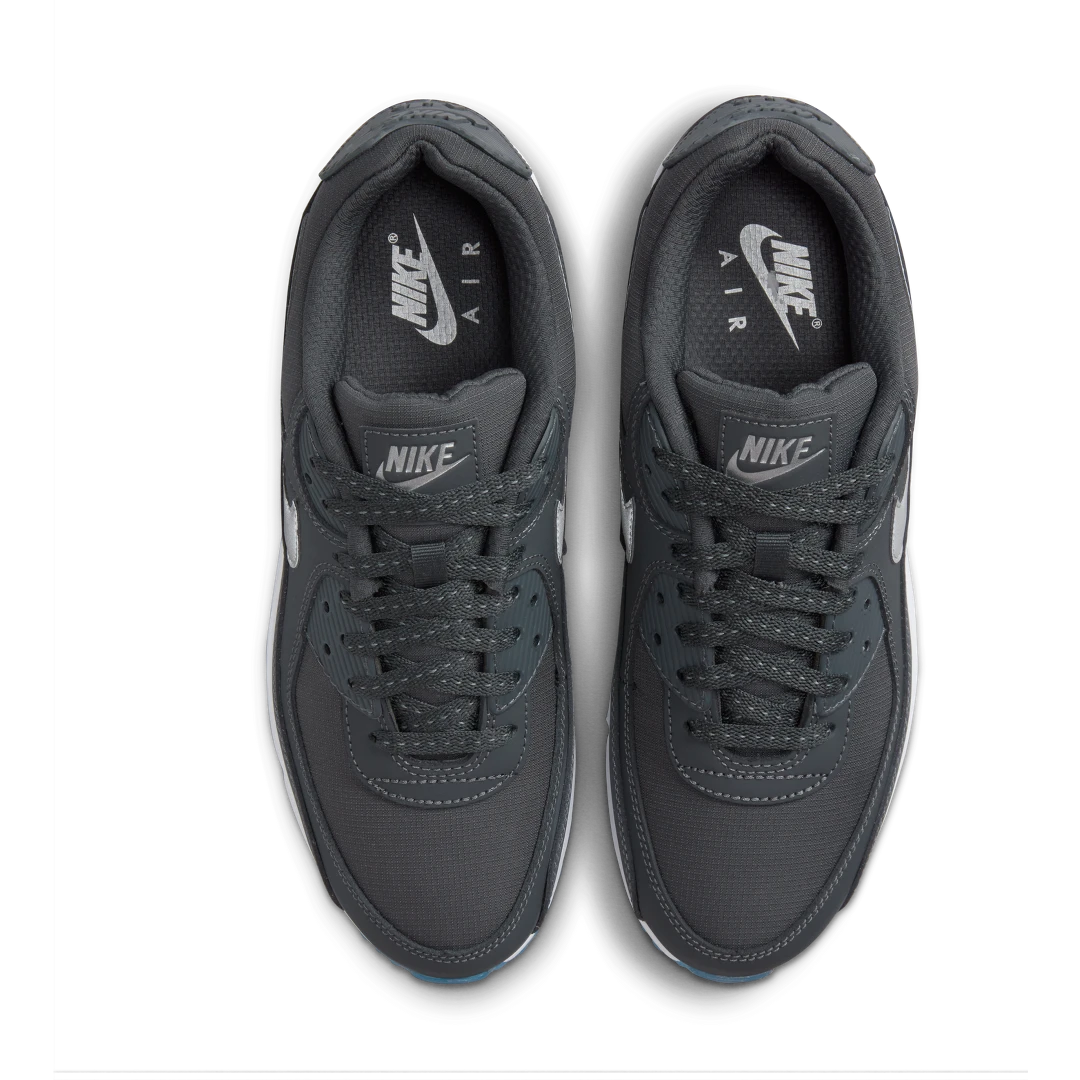 Overkicks - Nike Air Max 90 Reflective Swoosh Anthracite Industrial Blue (FV0381-001) - par completo