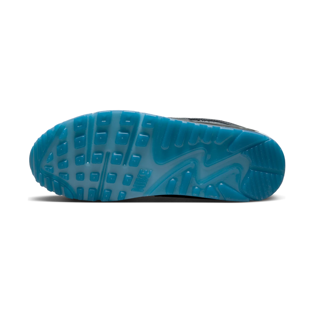 Overkicks - Nike Air Max 90 Reflective Swoosh Anthracite Industrial Blue (FV0381-001) - detalle suela