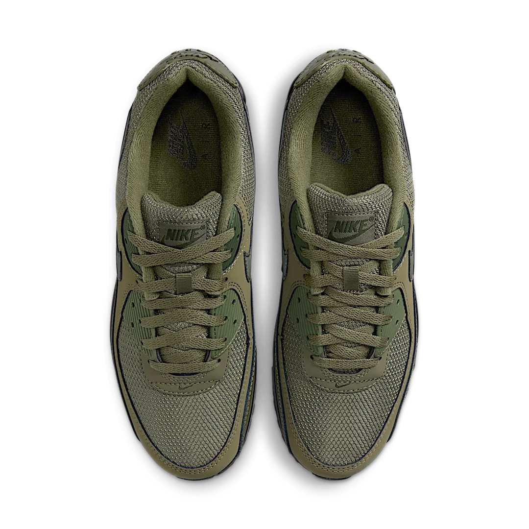 Overkicks - Nike Air Max 90 Reflective Swoosh Medium Olive (HQ3828-200) - par completo