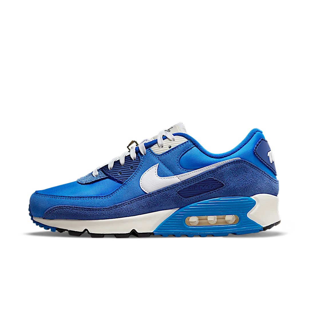 Overkicks - Nike Air Max 90 SE First Use Signal Blue (DB0636-400) - vista lateral