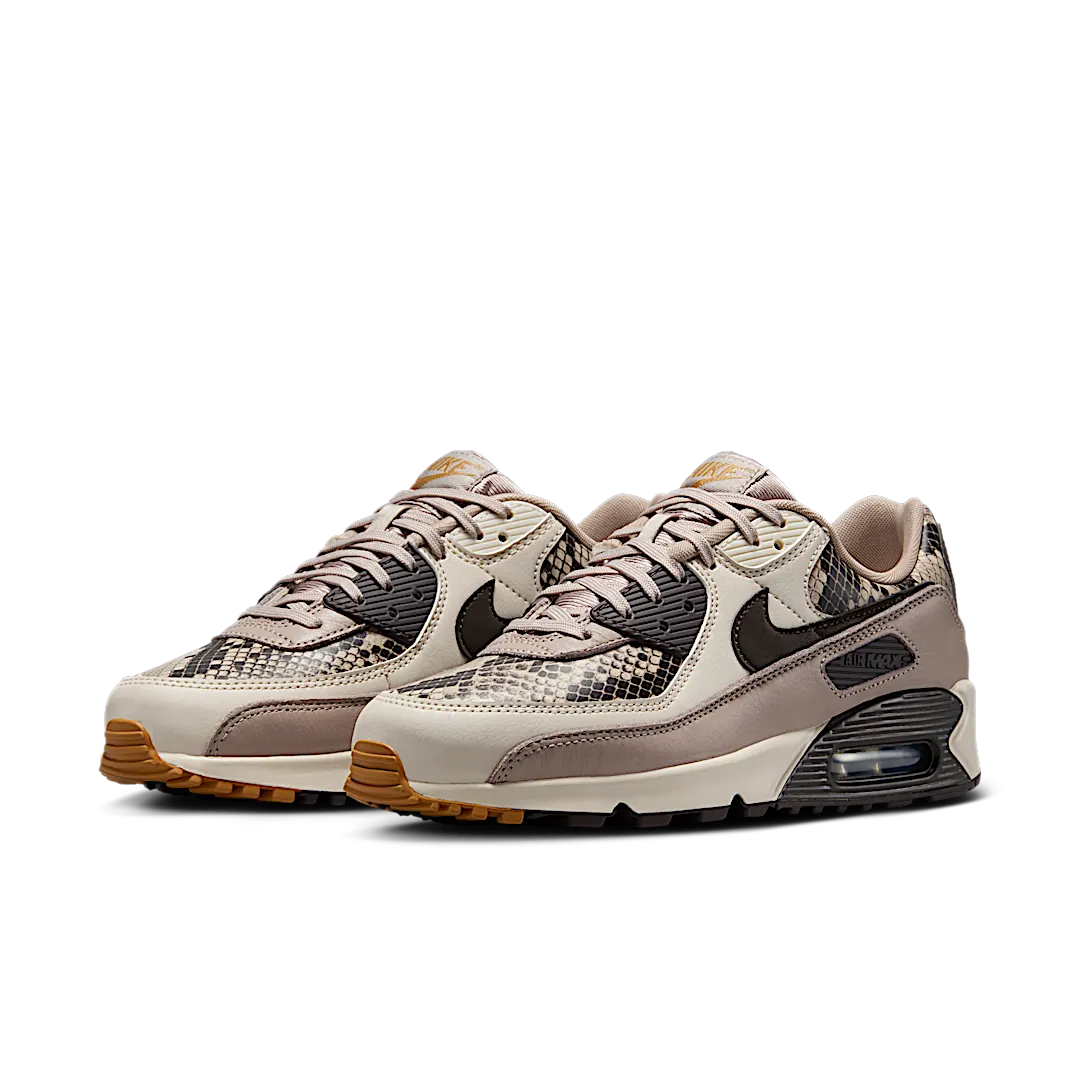 Overkicks - Nike Air Max 90 SE Tan Snakeskin (HF1212-200) - vista trasera