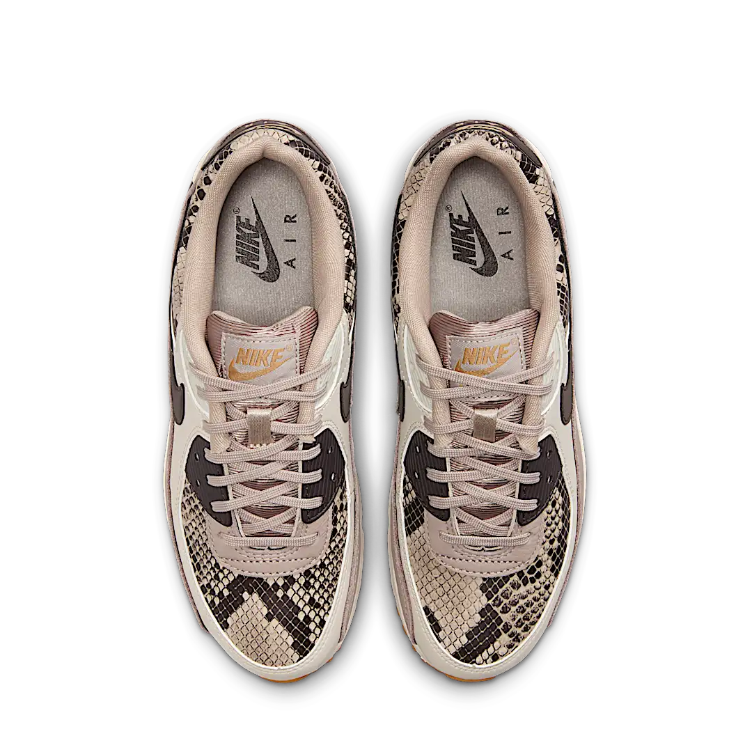 Overkicks - Nike Air Max 90 SE Tan Snakeskin (HF1212-200) - par completo