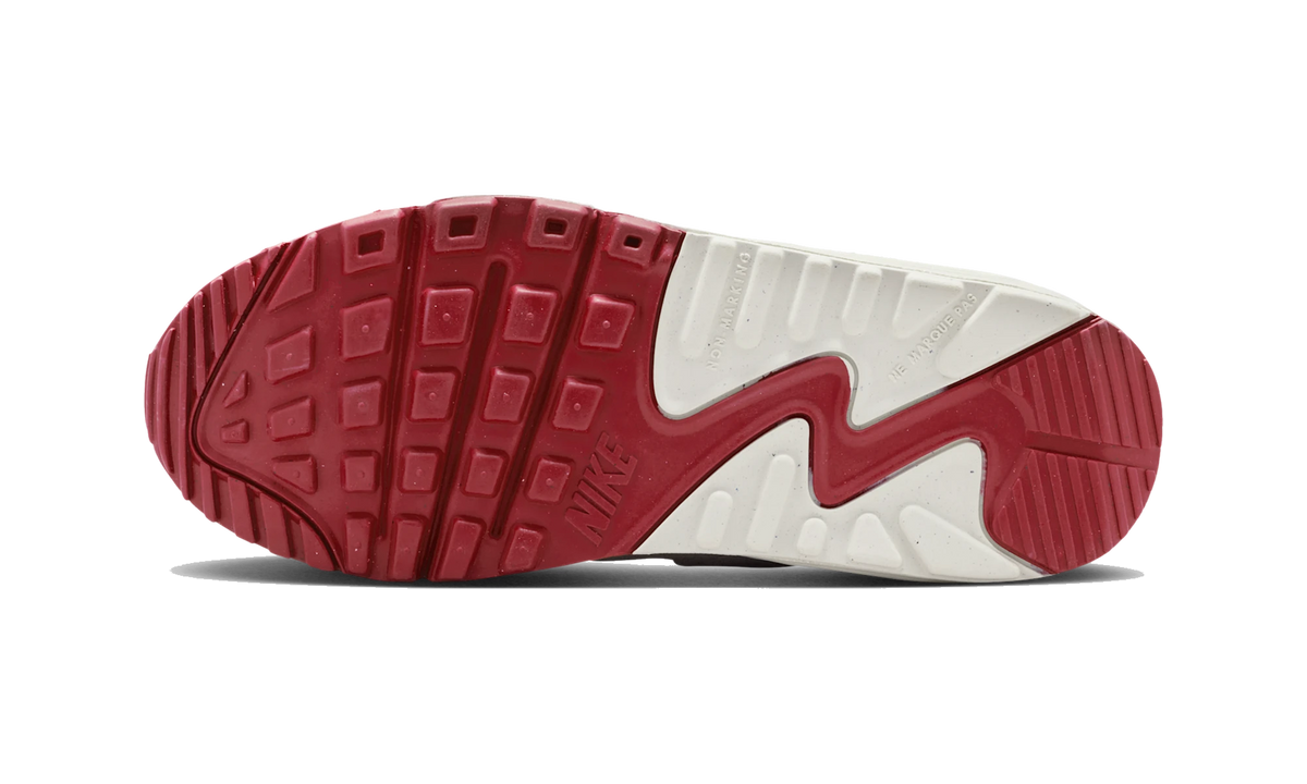 Overkicks - Nike Air Max 90 SE White Light Bone Crimson (II0742-100) - par completo