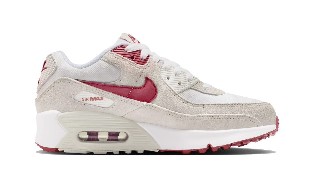 Overkicks - Nike Air Max 90 SE White Light Bone Crimson (II0742-100) - detalle suela