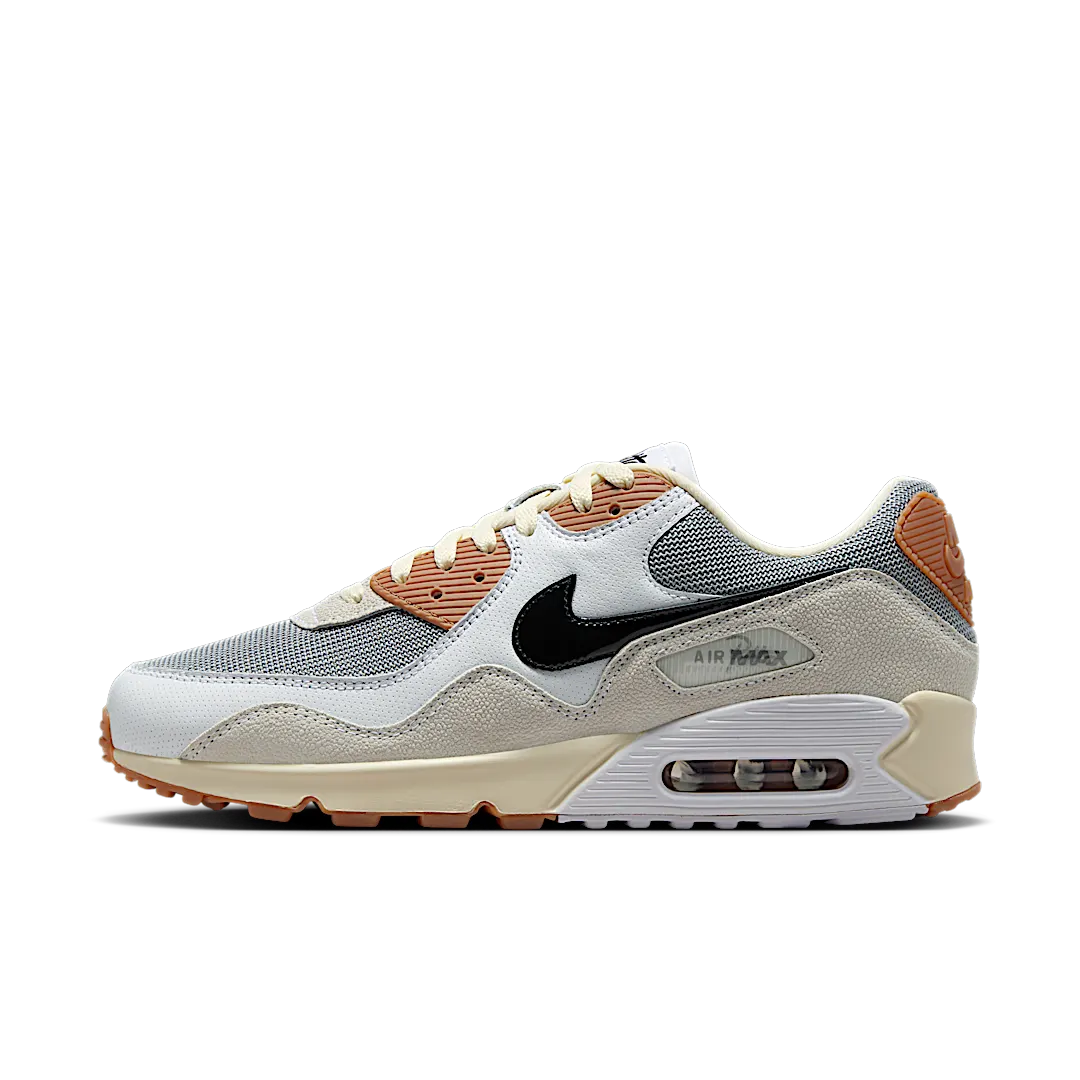 Overkicks - Nike Air Max 90 SP Patta Waves Particle Grey Coconut Milk (IF5605-001) - vista lateral