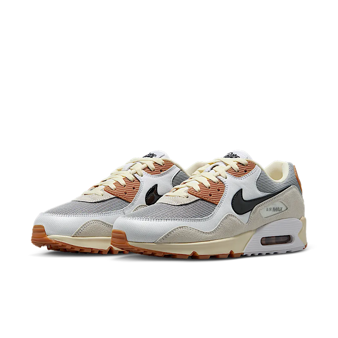 Overkicks - Nike Air Max 90 SP Patta Waves Particle Grey Coconut Milk (IF5605-001) - vista trasera
