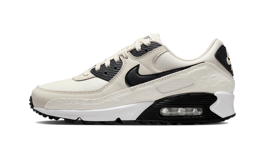 Overkicks - Nike Air Max 90 Sail Croc Print Phantom Black (IM3110-101) - vista lateral