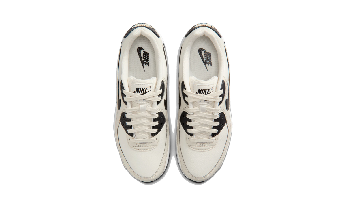 Overkicks - Nike Air Max 90 Sail Croc Print Phantom Black (IM3110-101) - vista superior